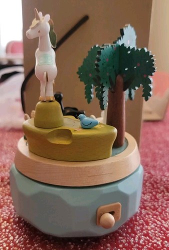 Caja de música Wooderful Life Fantasy Unicornio Cisne Negro Cascada Bluebird Colas de gato - Imagen 5 de 11