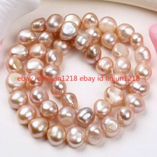 Wholesale 14.5 Inch Purple 7-8mm Baroque Nugget Freshwater Pearl Loose Beads