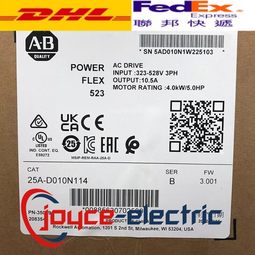 1pc 25A-D010N114 PowerFlex 525 1.5kW 2Hp AC Drive Sealed New Expedited Shipping - Picture 1 of 3