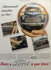 Ford Motor Company Theres A Ford In Your Future Vintage Print Ad 1945