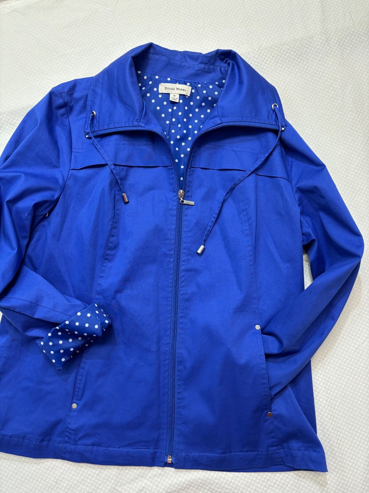 Studio Works Jacket Medium Adorable Spring Blue D… - image 2