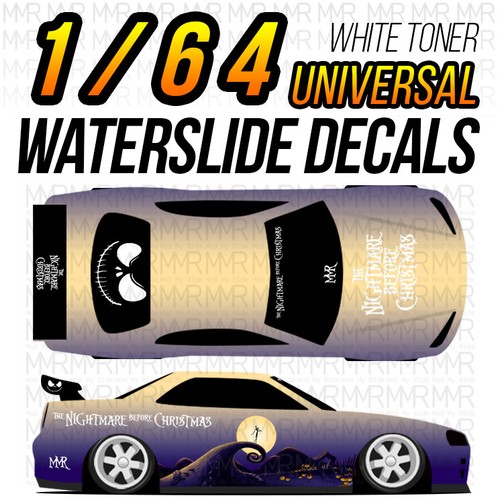 1/64 Scale NIGHTMARE BEFORE CHRISTMAS White Toner Universal WaterSlide Decal for - Picture 13 of 17