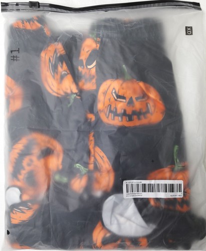 NEW, Women’s Black & Orange Pumpkin Print Cami Top & Shorts Set (S) - Bild 3 von 6