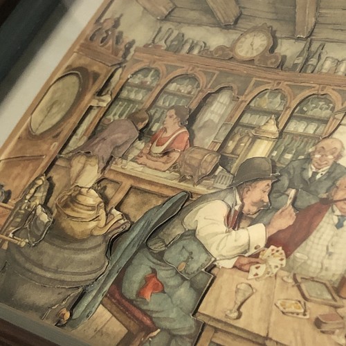 Vintage Anton Pieck 1970 framed 3D Layered Shadowbox Dioramas 9.5”x7”x2.5” - Picture 10 of 23