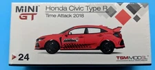 Mini-GT TSM Model Overseas Edition LHD Red HONDA CIVIC Type-R Time Attack 2018 