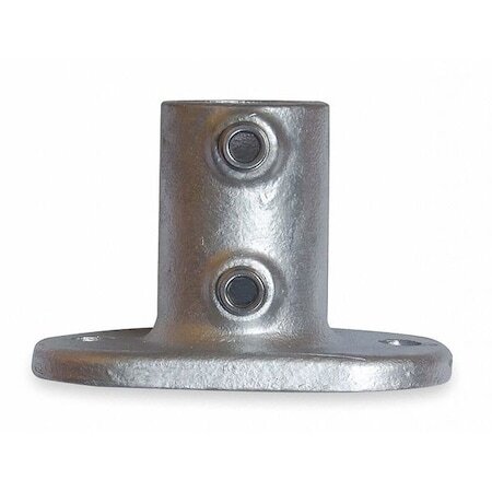 Zoro Select 4Nxr7 Structural Pipe Fitting, Base Flange, Cast Iron, 1 In Pipe