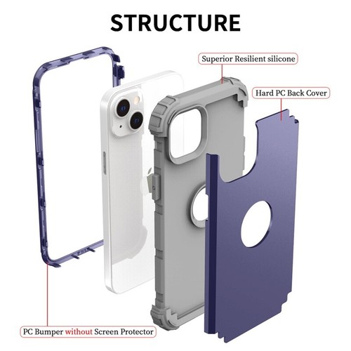 Robuste stoßfeste Schutzhülle für iPhone 15 14 13 12 11 Pro Max XR 8/7 Plus - Bild 55 von 56