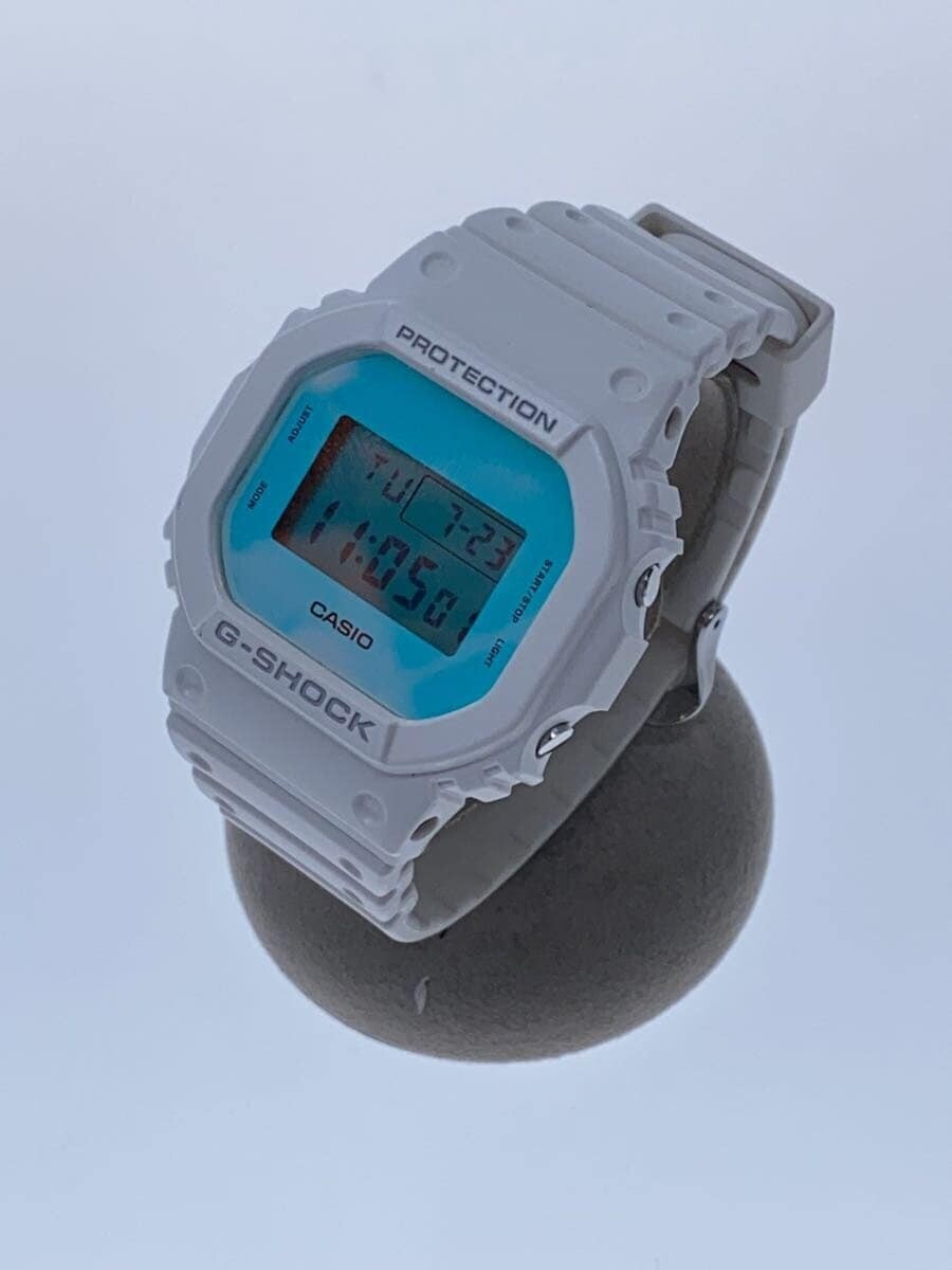 ホワイト　　G-SHOCK、DW-5600TL-7JF Casio G-Shock Digital Beach Time Lapse DW-5600TL-7JF