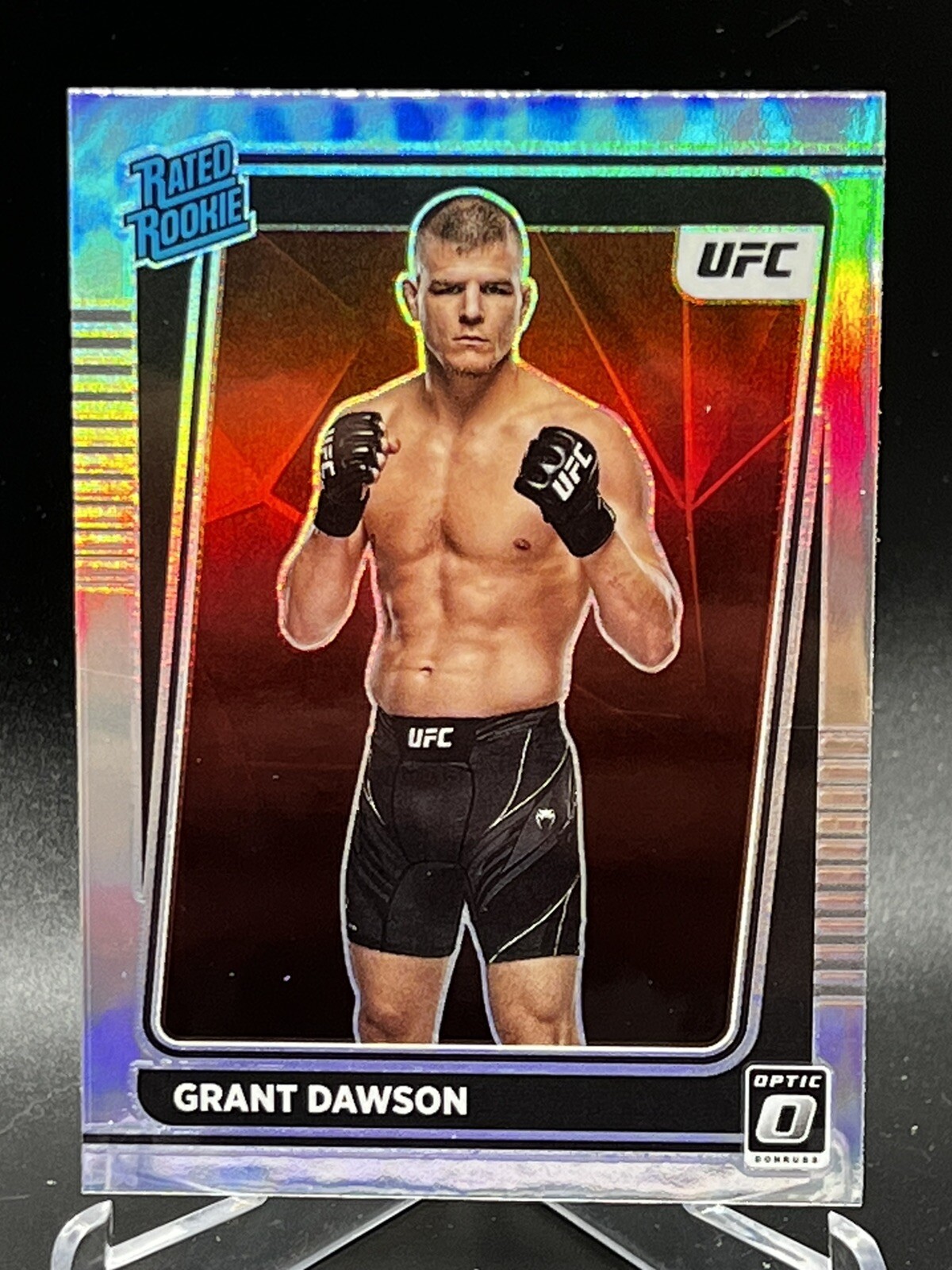 Grant Dawson Silver Prizm Holo Rated Rookie Card RC 2022 Donruss Optic UFC #101