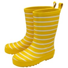 NorthSole Kids Wellies Striped Rubber Wellington Boots Boys & Girls Childs Welly