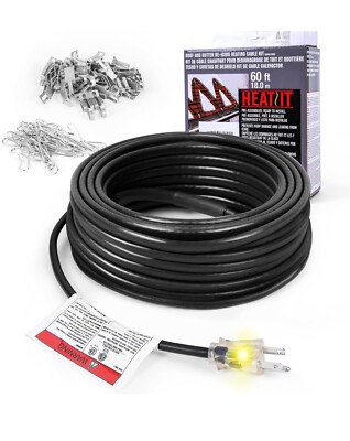 Pre-assembled Self-regulating Pipe Heating Cable Heat It 30ft