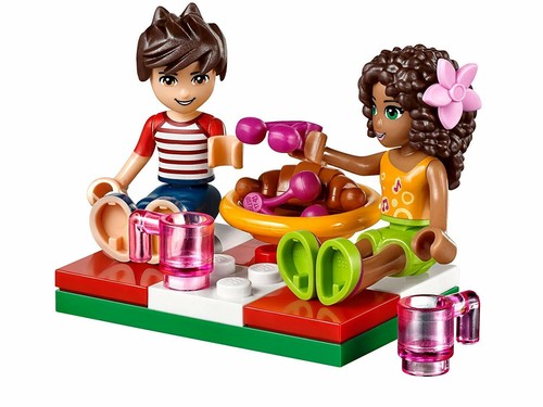 Lego Friends 41097 HEARTLAKE HOT AIR BALLOON Andrea Noah Outdoors Picnic NIB - Picture 4 of 7