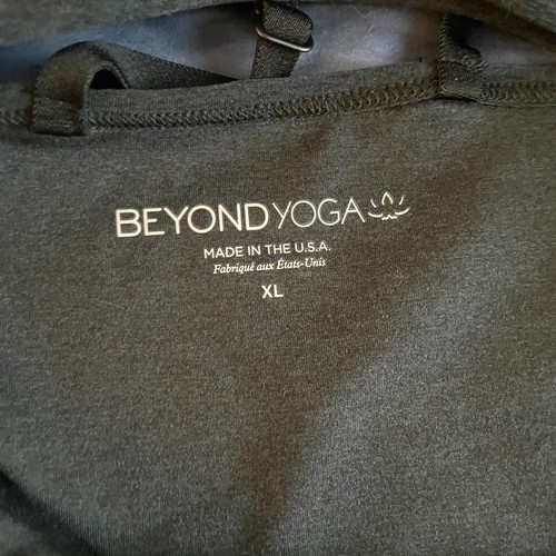 New Beyond Yoga Womens Spacedye Blocked At Your Leisure Bra Black Chai M/L/XL - Picture 18 of 19