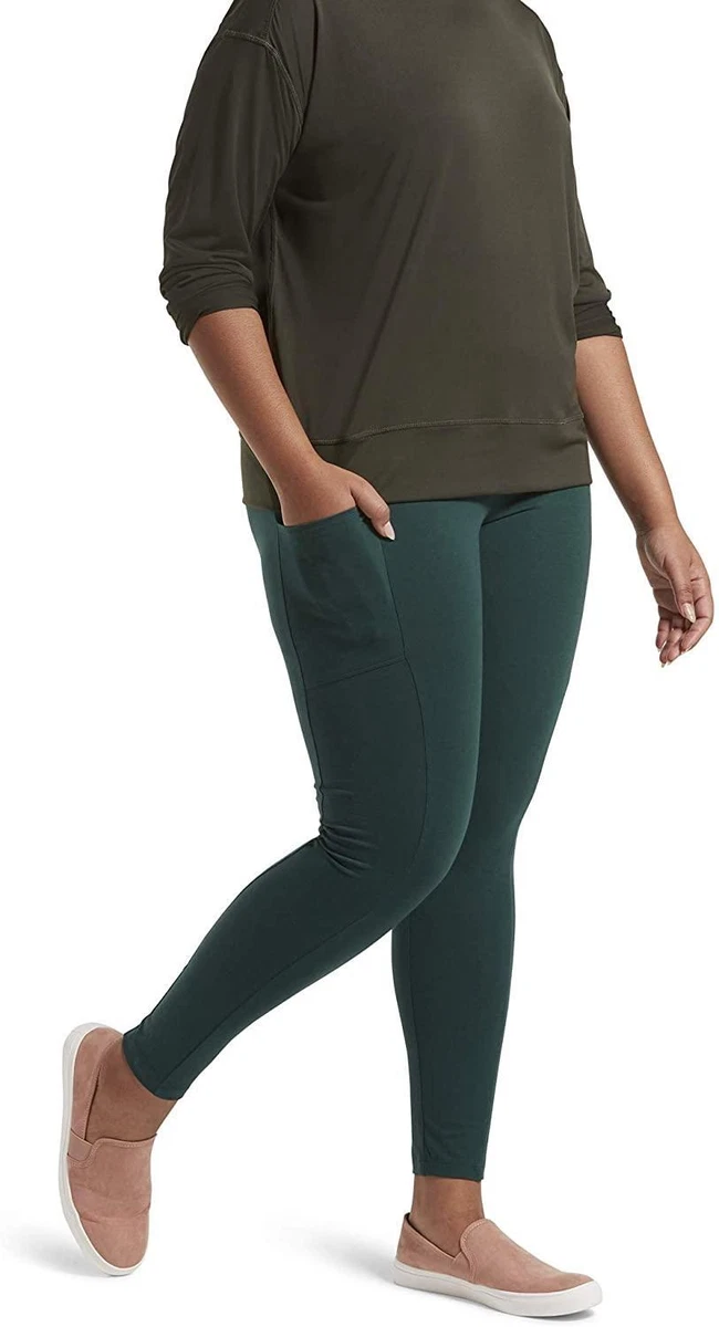 No Nonsense 281462 Women's Cotton Lounge Legging Tech Pocket