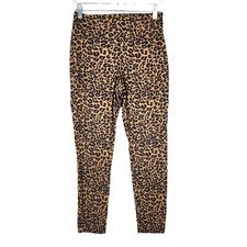 Womens Brown Time And Tru Leopard Animal Print Pants Size 6