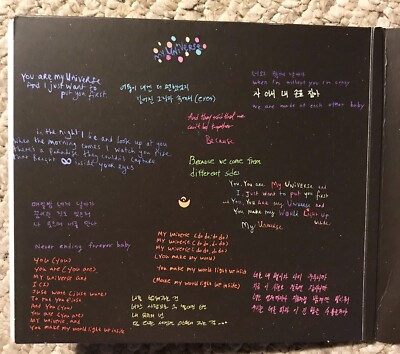 COLDPLAY BTS MY UNIVERSE LIMITED STANDARD CD SINGLE RARE SOLD OUT