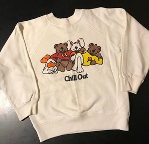 Vintage-80s-Youth-Kids-Chill-Out-Sweatshirt-Size-Small-6-8-Funny-Friends-Relax
