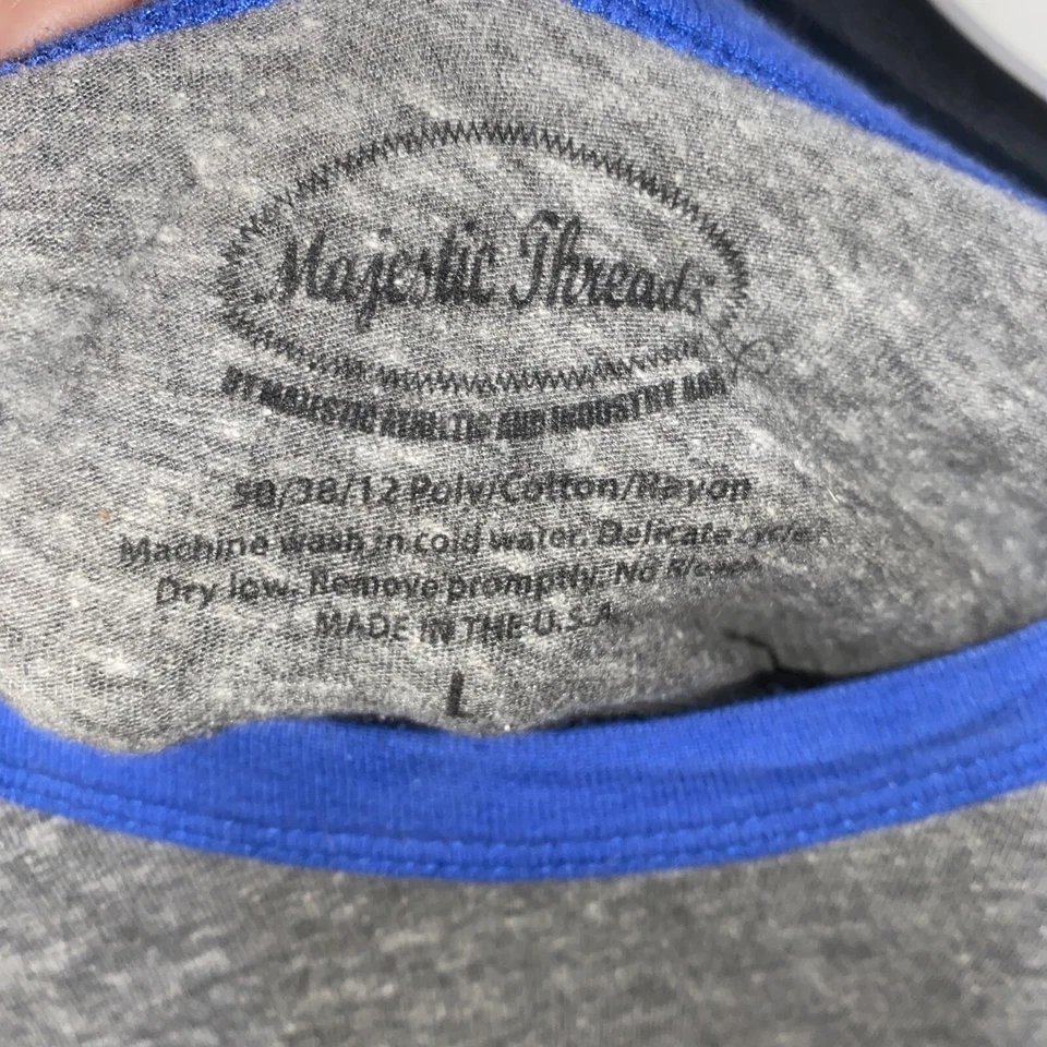CHICAGO CUBS T Shirt MAJESTIC THREADS WMN MLB LARGE Jersey Style WORLD SERIES - Image 4 of 4