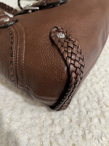 Autentica borsa a tracolla BRIGHTON marrone in pelle in perfette condizioni! - Foto 10 di 12
