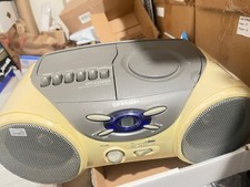 USED Vintage Sharp Boombox QT-CD210 Tape, CD, Radio SEE PHOTOS FOR DETAILS T15 