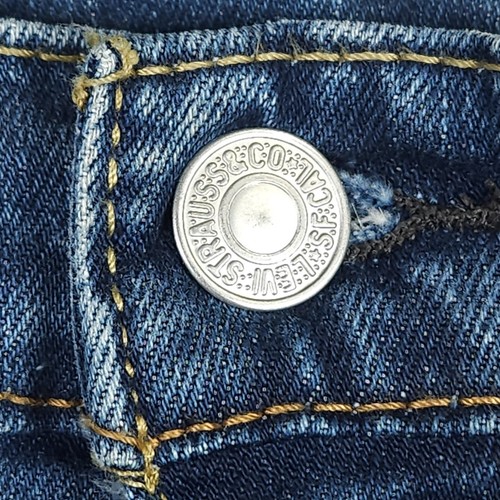 Levis 511 Jeans Mens 38X32 (Fits 38x30) Blue Slim Straight Stretch Whiskers - Picture 8 of 18