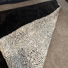 Zebra Print Plush Faux Fur Brown  White Super Soft Fleece Throw/Bed Blanket