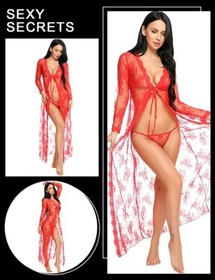Lingerie for Women Sexy Long Lace Sleep Dress Sheer Gown See Through Kimono Robe