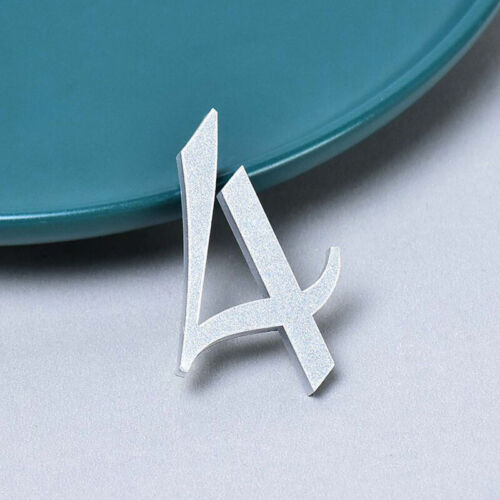 1Pc House Door Numbers Plaques Stick On Self Adhesive 3D Signs Hotel Office Home - Picture 35 of 41