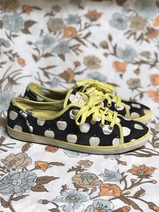 Kate-Spade-for-Keds-Polka-Dot-Yellow-Black-Casual-Sneakers-Size-6-5