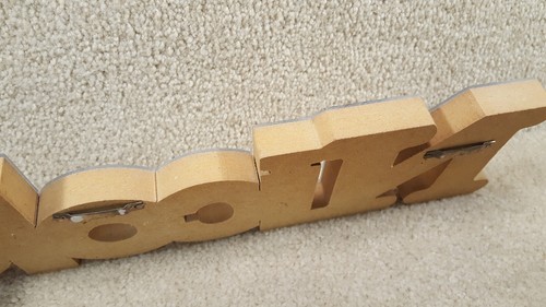 Vintage 1980er 14,5 Zoll lang ""Nicole"" Wandhängend verspiegelt Namensschild Schild - Bild 7 von 7