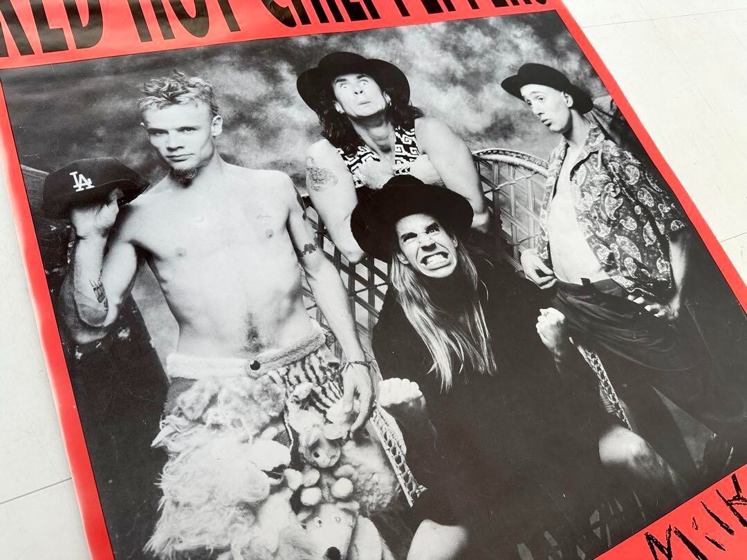 超超ビッグサイズ 80s レッドホットチリペッパーズ マザーズミルク ポスター Red Hot Chili Peppers Mother's Milk EMI PROMOTION Poster 80s Band
