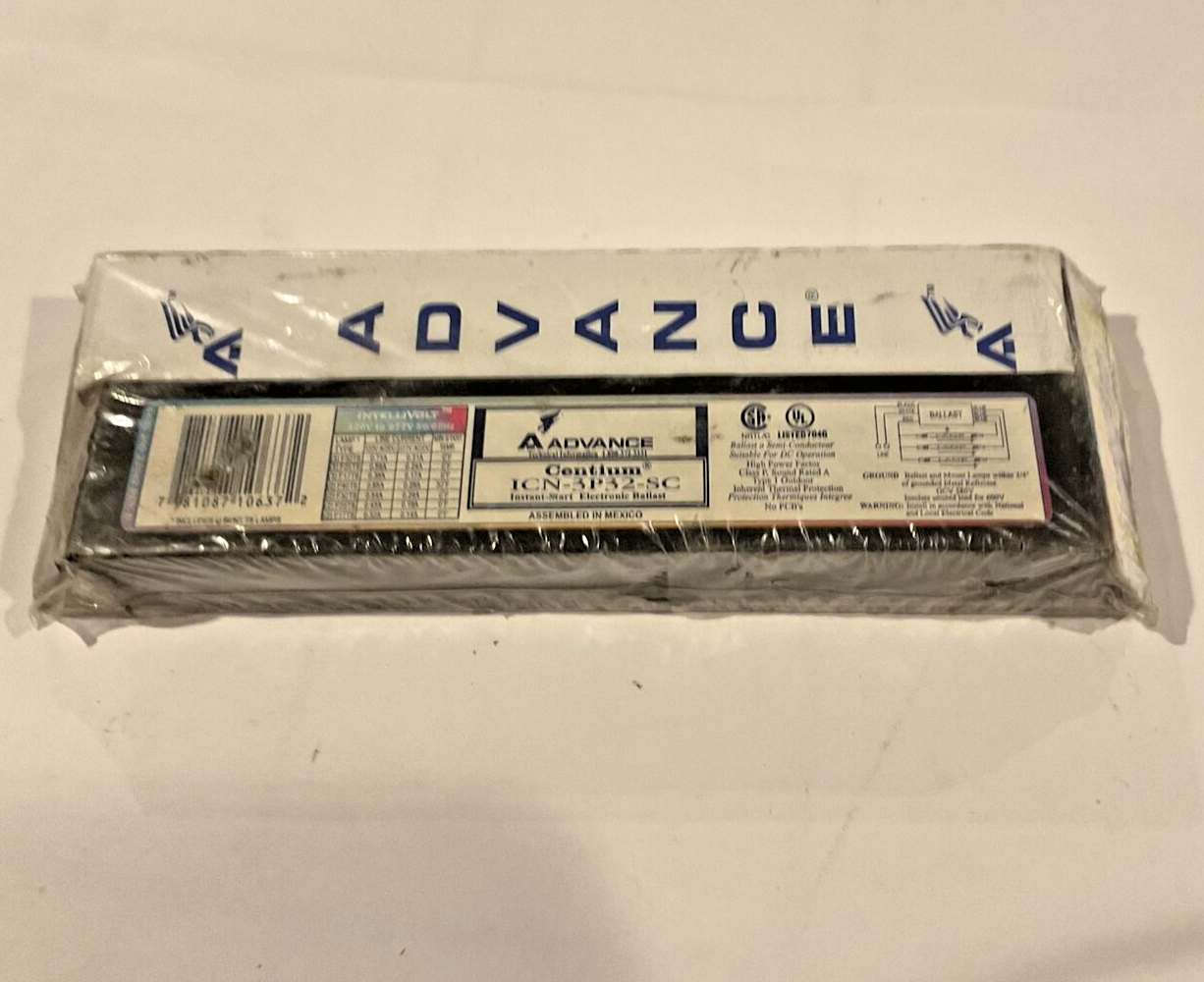 NEW Advance ICN3P32SC Fluorescent Ballast (3Lamp) F32T8 eBay
