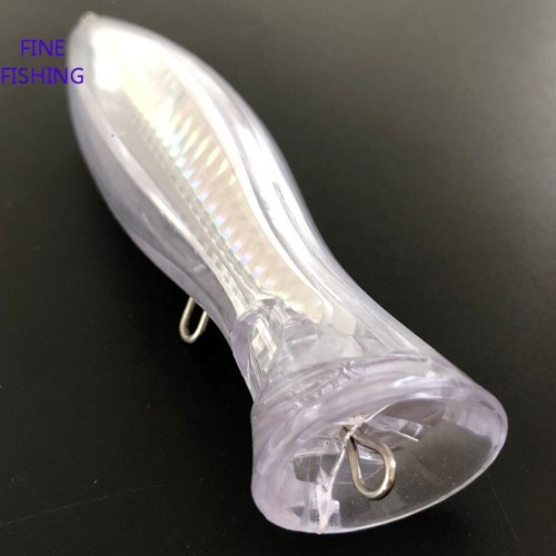 5PCS Unpainted fishing Popper bait 125mm 35.27g blank crankbait lure body 8304 - Picture 3 of 6
