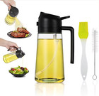2-in-1 450ML Oil Sprayer and  Dispenser Spray Bottle  FOR KITCHEN, BBQ, BLACK