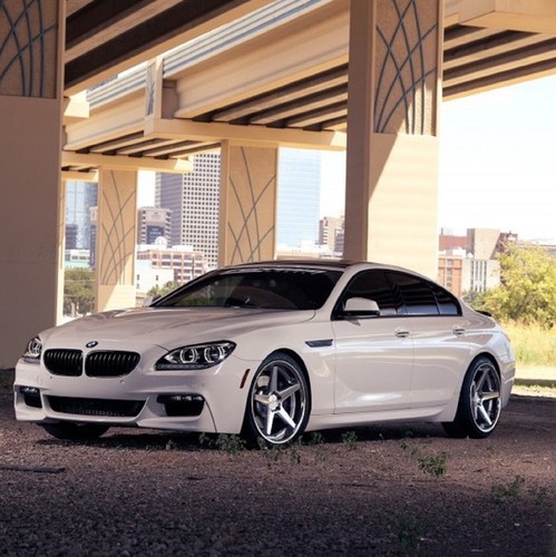 22" STAGGERED FERRADA FR3 22x9.5 22x11 SILVER w/CHROME LIP CONCAVE WHEELS RIMS - Picture 7 of 12