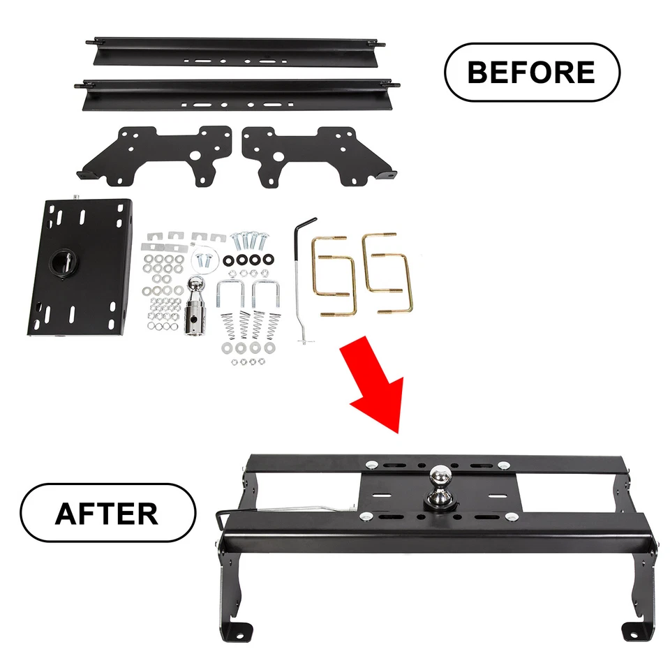 For Dodge Ram 1500 2500 03-12 Underbed Gooseneck Trailer Hitch System 5th Wheel Foto 2 de 4