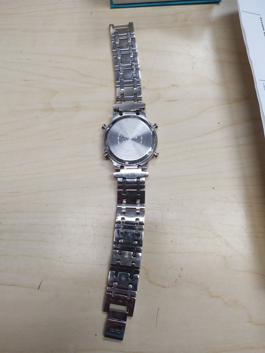 RARE Vintage Skagen Men's Chronograph Watch 22USS EUC | eBay RARE Vintage Skagen Men's Chronograph Watch 22USS EUC | eBay