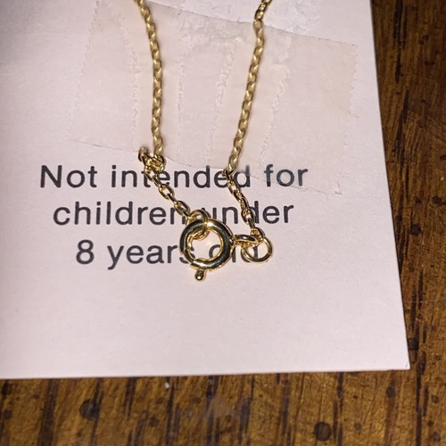 New NECKLACE American Girl Type 18” Doll Kate Webster 6” Goldtone Butterfly - Picture 5 of 6