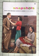 1954 Kodak Snapshots With Your Brownie Hawkeye Flash Model Instruction Booklet