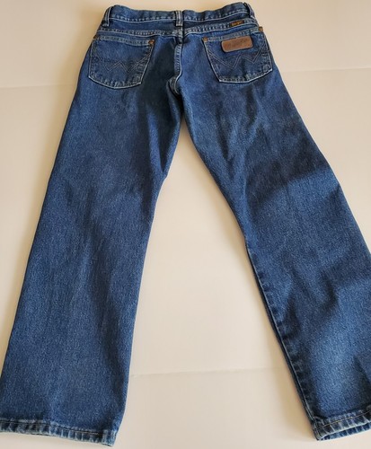 Boy's Wrangler Cowboy Cut Husky Fit Jeans 13BGSHD SZ 12 Adjustable Waist - 第 2/6 張圖片