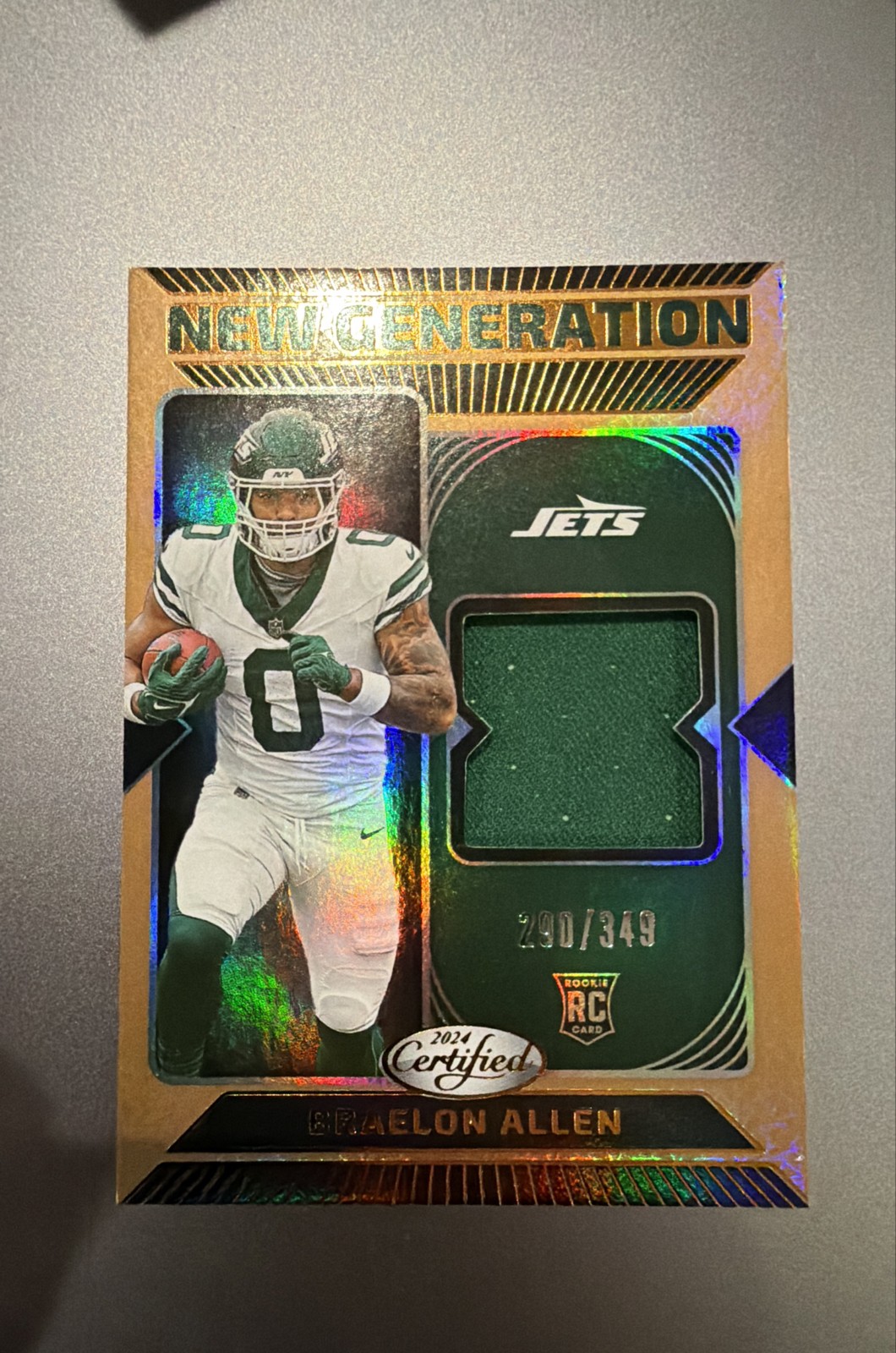 Braelon Allen Panini Certified New Generation Jerseys Mirror #NGSBAN Base