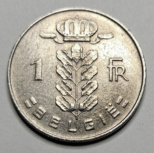 1970 Belgium 1 One Franc - Dutch Text - Belgian - World Coin - Europe 