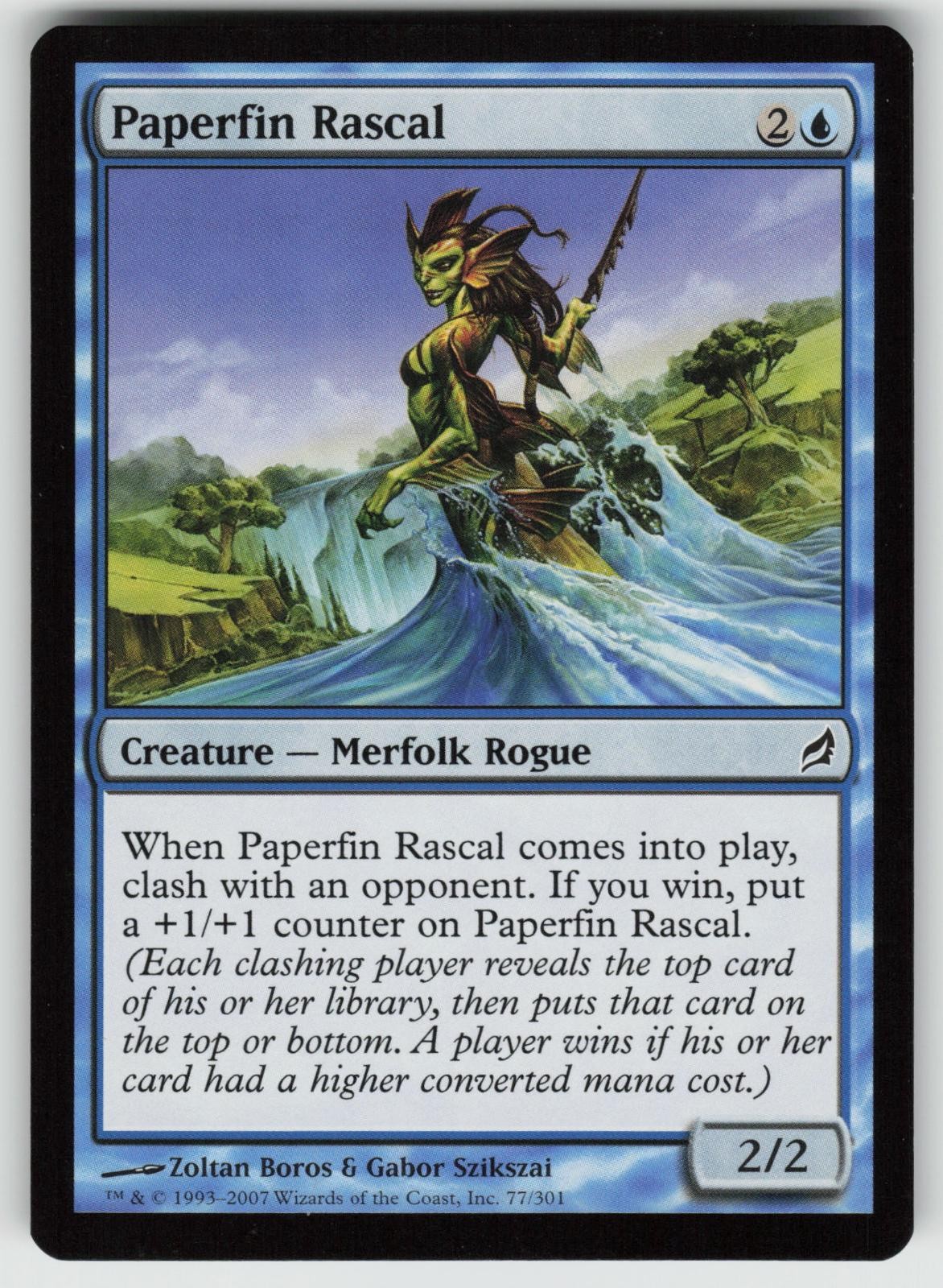 Paperfin Rascal 77 Common Lorwyn Magic: The Gathering Lightly Played
