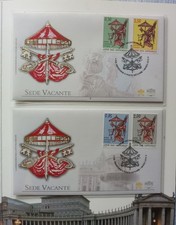 Folder Poste Vaticane Sede Vacante 2013 Benedetto XVI 