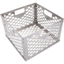 Stainless Steel Baskets Offset Smoker Charcoal Firebox Basket Sturdy Bin Sliver