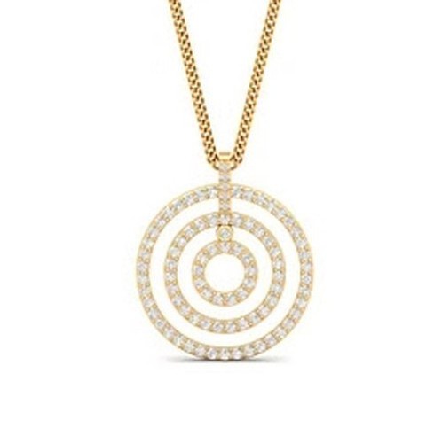 Collana con catena a corda in oro giallo 14k per uomo e donna