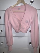 Pink Hello Kitty Bershka Cropped Cardigan