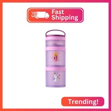 Whiskware Disney Princess Frozen, Stackable Snack Containers for Kids, Durable F