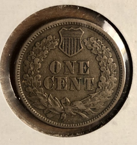 1862 INDIAN HEAD CENT - With LIBERTY & DIAMONDS - XF Civil War Era - Picture 3 of 4