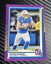 2025 Panini Donruss - Justin Herbert #146 Purple Press Proof